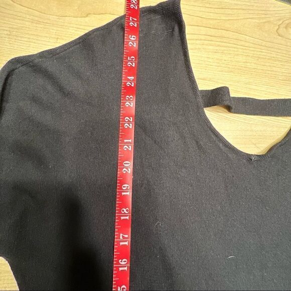 NWT Thalia Sodi Elche Sweater Blouse Black Medium - Picture 4 of 7